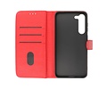 BAOHU Zakelijke Book Case Telefoonhoesje - Portemonnee Hoesje - Geschikt voor de Samsung Galaxy A25 - Rood