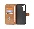 BAOHU Zakelijke Book Case Telefoonhoesje - Portemonnee Hoesje - Geschikt voor de Samsung Galaxy A25 - Bruin