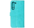 Zakelijke Book Case Telefoonhoesje - Portemonnee Hoesje - Geschikt voor de Samsung Galaxy S24 - Groen