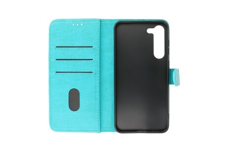 Zakelijke Book Case Telefoonhoesje - Portemonnee Hoesje - Geschikt voor de Samsung Galaxy S24 - Groen