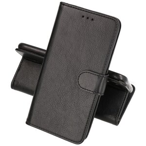 Zakelijke Book Case Telefoonhoesje - Portemonnee Hoesje - Geschikt voor de Samsung Galaxy S24 Plus - Zwart