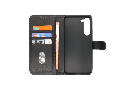 Zakelijke Book Case Telefoonhoesje - Portemonnee Hoesje - Geschikt voor de Samsung Galaxy S24 Plus - Zwart