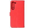 Zakelijke Book Case Telefoonhoesje - Portemonnee Hoesje - Geschikt voor de Samsung Galaxy S24 Plus - Rood