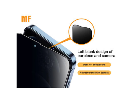 Privacy Screenprotector - Beschermglas - Full Tempered Glass - Geschikt voor Samsung Galaxy A25