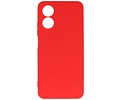 BAOHU Hoesje Geschikt voor de OPPO A18 - Fashion Backcover Hoesje - Colorful Telefoonhoesje - Rood
