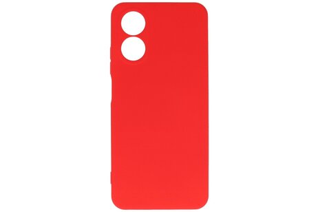 BAOHU Hoesje Geschikt voor de OPPO A18 - Fashion Backcover Hoesje - Colorful Telefoonhoesje - Rood