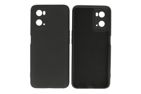 BAOHU Hoesje Geschikt voor de OPPO A76 - Fashion Backcover Hoesje - Colorful Telefoonhoesje - Zwart