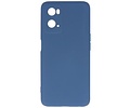 BAOHU Hoesje Geschikt voor de OPPO A76 - Fashion Backcover Hoesje - Colorful Telefoonhoesje - Navy
