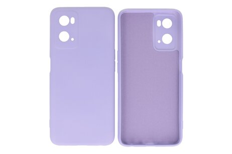 BAOHU Hoesje Geschikt voor de OPPO A76 - Fashion Backcover Hoesje - Colorful Telefoonhoesje - Paars