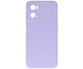 BAOHU Hoesje Geschikt voor de OPPO A76 - Fashion Backcover Hoesje - Colorful Telefoonhoesje - Paars