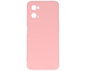 BAOHU Hoesje Geschikt voor de OPPO A76 - Fashion Backcover Hoesje - Colorful Telefoonhoesje - Roze