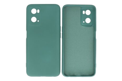 BAOHU Hoesje Geschikt voor de OPPO A76 - Fashion Backcover Hoesje - Colorful Telefoonhoesje - Donker Groen