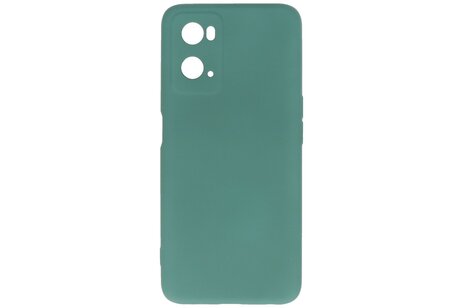 BAOHU Hoesje Geschikt voor de OPPO A76 - Fashion Backcover Hoesje - Colorful Telefoonhoesje - Donker Groen