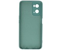 BAOHU Hoesje Geschikt voor de OPPO A76 - Fashion Backcover Hoesje - Colorful Telefoonhoesje - Donker Groen
