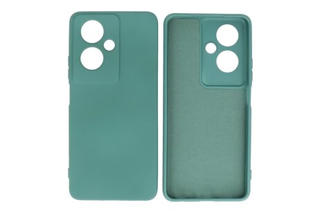 BAOHU Hoesje Geschikt voor de OPPO A79 - Fashion Backcover Hoesje - Colorful Telefoonhoesje - Donker Groen
