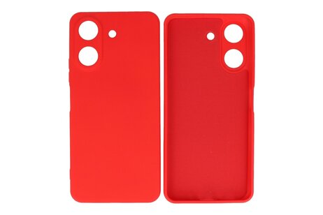 BAOHU Hoesje Geschikt voor de Xiaomi Redmi 13C 4G - Fashion Backcover Hoesje - Colorful Telefoonhoesje - Rood