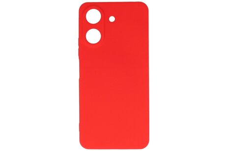 BAOHU Hoesje Geschikt voor de Xiaomi Redmi 13C 4G - Fashion Backcover Hoesje - Colorful Telefoonhoesje - Rood