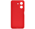 BAOHU Hoesje Geschikt voor de Xiaomi Redmi 13C 4G - Fashion Backcover Hoesje - Colorful Telefoonhoesje - Rood