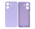 BAOHU Hoesje Geschikt voor de Xiaomi Redmi 13C 4G - Fashion Backcover Hoesje - Colorful Telefoonhoesje - Paars