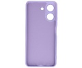 BAOHU Hoesje Geschikt voor de Xiaomi Redmi 13C 4G - Fashion Backcover Hoesje - Colorful Telefoonhoesje - Paars