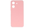 BAOHU Hoesje Geschikt voor de Xiaomi Redmi 13C 4G - Fashion Backcover Hoesje - Colorful Telefoonhoesje - Roze