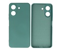 BAOHU Hoesje Geschikt voor de Xiaomi Redmi 13C 4G - Fashion Backcover Hoesje - Colorful Telefoonhoesje - Donker Groen