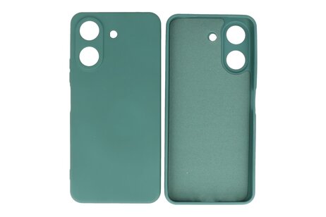 BAOHU Hoesje Geschikt voor de Xiaomi Redmi 13C 4G - Fashion Backcover Hoesje - Colorful Telefoonhoesje - Donker Groen