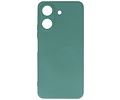 BAOHU Hoesje Geschikt voor de Xiaomi Redmi 13C 4G - Fashion Backcover Hoesje - Colorful Telefoonhoesje - Donker Groen
