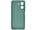 BAOHU Hoesje Geschikt voor de Xiaomi Redmi 13C 4G - Fashion Backcover Hoesje - Colorful Telefoonhoesje - Donker Groen