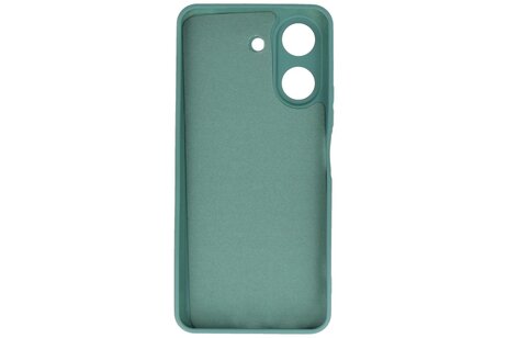 BAOHU Hoesje Geschikt voor de Xiaomi Redmi 13C 4G - Fashion Backcover Hoesje - Colorful Telefoonhoesje - Donker Groen