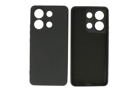 BAOHU Hoesje Geschikt voor de Xiaomi Redmi Note 13 4G - Fashion Backcover Hoesje - Colorful Telefoonhoesje - Zwart