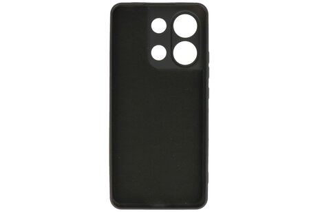 BAOHU Hoesje Geschikt voor de Xiaomi Redmi Note 13 4G - Fashion Backcover Hoesje - Colorful Telefoonhoesje - Zwart
