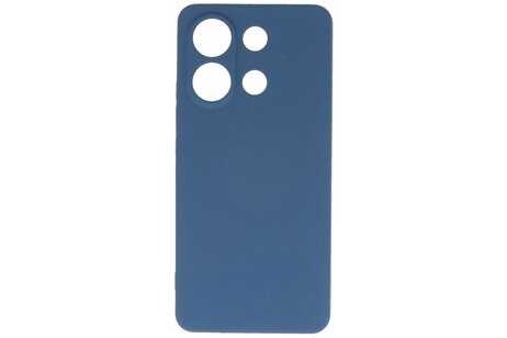 BAOHU Hoesje Geschikt voor de Xiaomi Redmi Note 13 4G - Fashion Backcover Hoesje - Colorful Telefoonhoesje - Navy