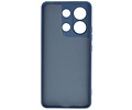BAOHU Hoesje Geschikt voor de Xiaomi Redmi Note 13 4G - Fashion Backcover Hoesje - Colorful Telefoonhoesje - Navy