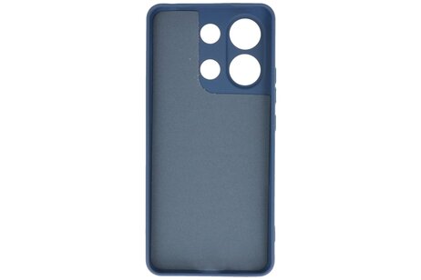 BAOHU Hoesje Geschikt voor de Xiaomi Redmi Note 13 4G - Fashion Backcover Hoesje - Colorful Telefoonhoesje - Navy