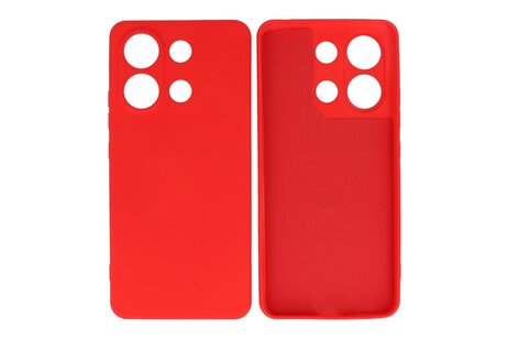 BAOHU Hoesje Geschikt voor de Xiaomi Redmi Note 13 4G - Fashion Backcover Hoesje - Colorful Telefoonhoesje - Rood