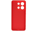 BAOHU Hoesje Geschikt voor de Xiaomi Redmi Note 13 4G - Fashion Backcover Hoesje - Colorful Telefoonhoesje - Rood