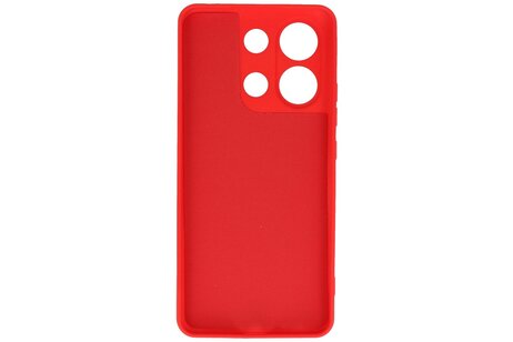 BAOHU Hoesje Geschikt voor de Xiaomi Redmi Note 13 4G - Fashion Backcover Hoesje - Colorful Telefoonhoesje - Rood