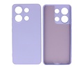 BAOHU Hoesje Geschikt voor de Xiaomi Redmi Note 13 4G - Fashion Backcover Hoesje - Colorful Telefoonhoesje - Paars