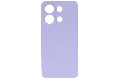 BAOHU Hoesje Geschikt voor de Xiaomi Redmi Note 13 4G - Fashion Backcover Hoesje - Colorful Telefoonhoesje - Paars