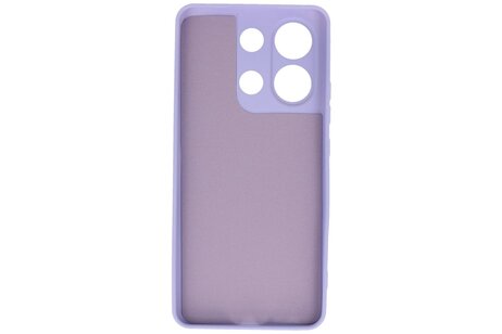 BAOHU Hoesje Geschikt voor de Xiaomi Redmi Note 13 4G - Fashion Backcover Hoesje - Colorful Telefoonhoesje - Paars