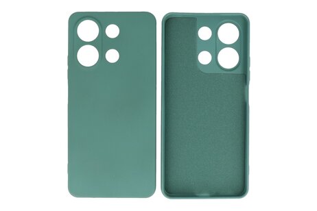BAOHU Hoesje Geschikt voor de Xiaomi Redmi Note 13 4G - Fashion Backcover Hoesje - Colorful Telefoonhoesje - Donker Groen
