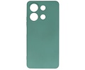 BAOHU Hoesje Geschikt voor de Xiaomi Redmi Note 13 4G - Fashion Backcover Hoesje - Colorful Telefoonhoesje - Donker Groen