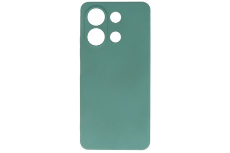 BAOHU Hoesje Geschikt voor de Xiaomi Redmi Note 13 4G - Fashion Backcover Hoesje - Colorful Telefoonhoesje - Donker Groen