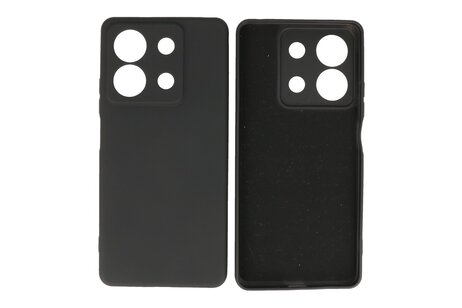 BAOHU Hoesje Geschikt voor de Xiaomi Redmi Note 13 5G - Fashion Backcover Hoesje - Colorful Telefoonhoesje - Zwart