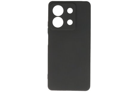 BAOHU Hoesje Geschikt voor de Xiaomi Redmi Note 13 5G - Fashion Backcover Hoesje - Colorful Telefoonhoesje - Zwart