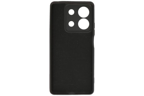 BAOHU Hoesje Geschikt voor de Xiaomi Redmi Note 13 5G - Fashion Backcover Hoesje - Colorful Telefoonhoesje - Zwart
