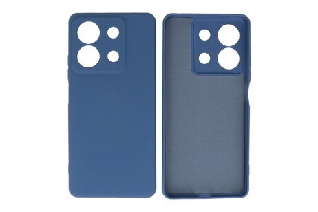 Hoesje Geschikt voor de Xiaomi Redmi Note 13 5G - Fashion Backcover Hoesje - Colorful Telefoonhoesje - Navy