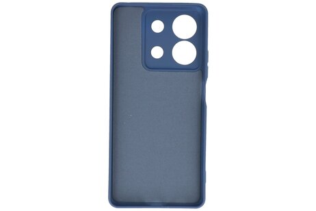 BAOHU Hoesje Geschikt voor de Xiaomi Redmi Note 13 5G - Fashion Backcover Hoesje - Colorful Telefoonhoesje - Navy