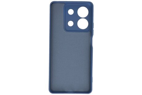 Hoesje Geschikt voor de Xiaomi Redmi Note 13 5G - Fashion Backcover Hoesje - Colorful Telefoonhoesje - Navy